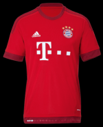 Trikots der Bundesliga FC Bayern München heim