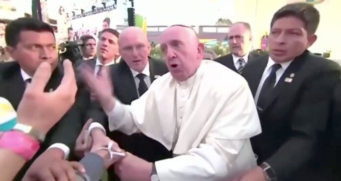 Papst Franziskus Wutanfall