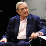 Der gerissene Spekulant George Soros hat mit 100 Millionen Euro auf einen Kurseinbruch der Deutschen Bank gewettet und gewonnen. (Bild „The man who broke the Bank of England“ von „“Niccolo Caranti via flickr.com. Lizenz: Creative Commons 2.0)