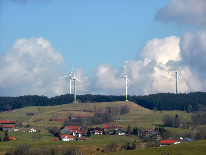 Wind generation in Wildpoldsried. (Source)