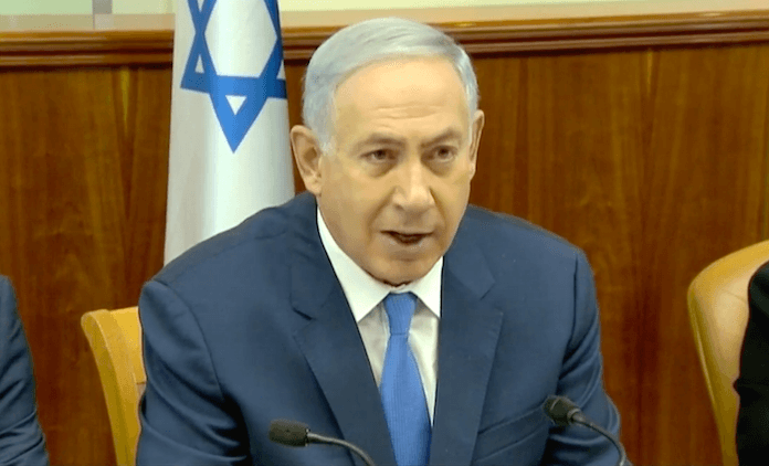 Premier Benjamin Netanyahu Israels Grenze