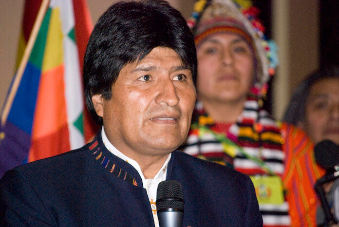 Bolivias Evo Morales erklärt Unabhängigkeit von Weltbank und dem IWF (Foto: Sebastian Baryli)