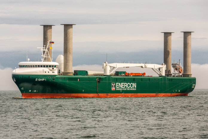 Schweden wird zum Vorreiter für klimaneutrale Schifffahrt, so könnten Containerschiffe in Zukunft aussehen - Flickr Alan Jamieson E-Ship 1