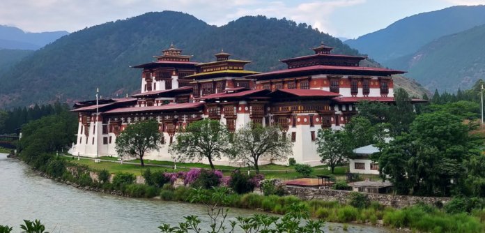 Der Dzong in Punakha Bhutan
